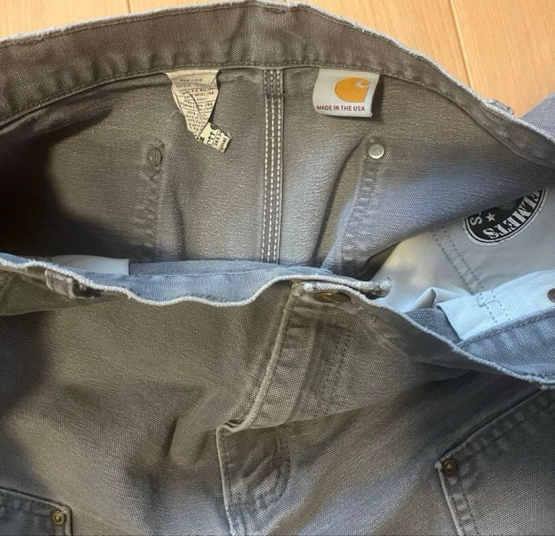 カーハート ダブルニー ペインターパンツ USA アメリカ 製　グレー