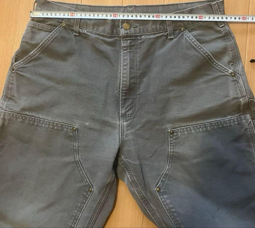 カーハート ダブルニー ペインターパンツ USA アメリカ 製　グレー