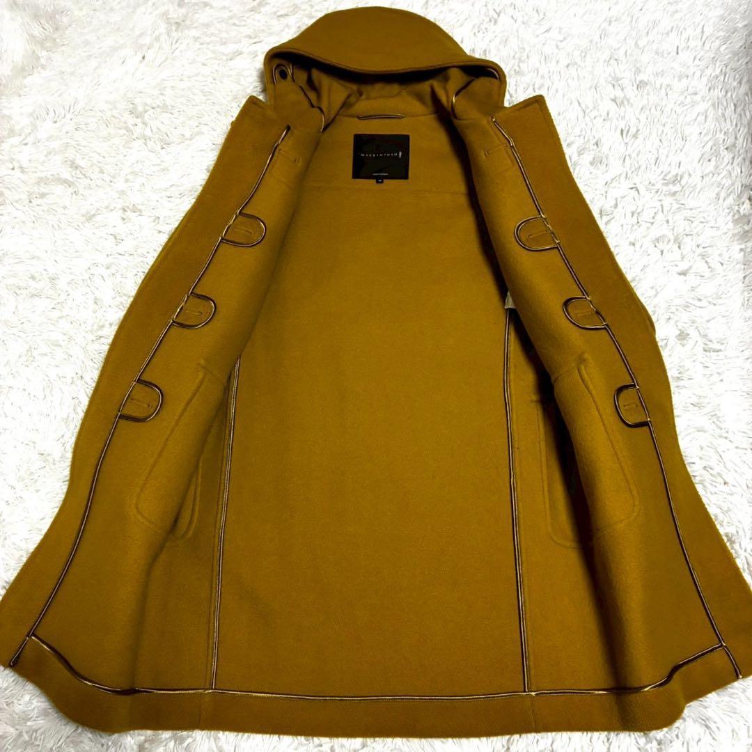 美品 マッキントッシュロンドン　ダッフルコート　ヘリンボーン　マスタード　M相当