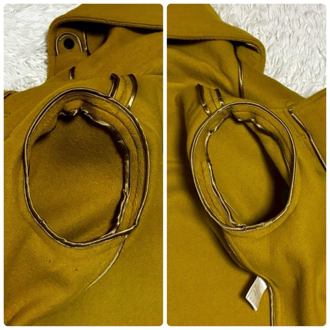 美品 マッキントッシュロンドン　ダッフルコート　ヘリンボーン　マスタード　M相当