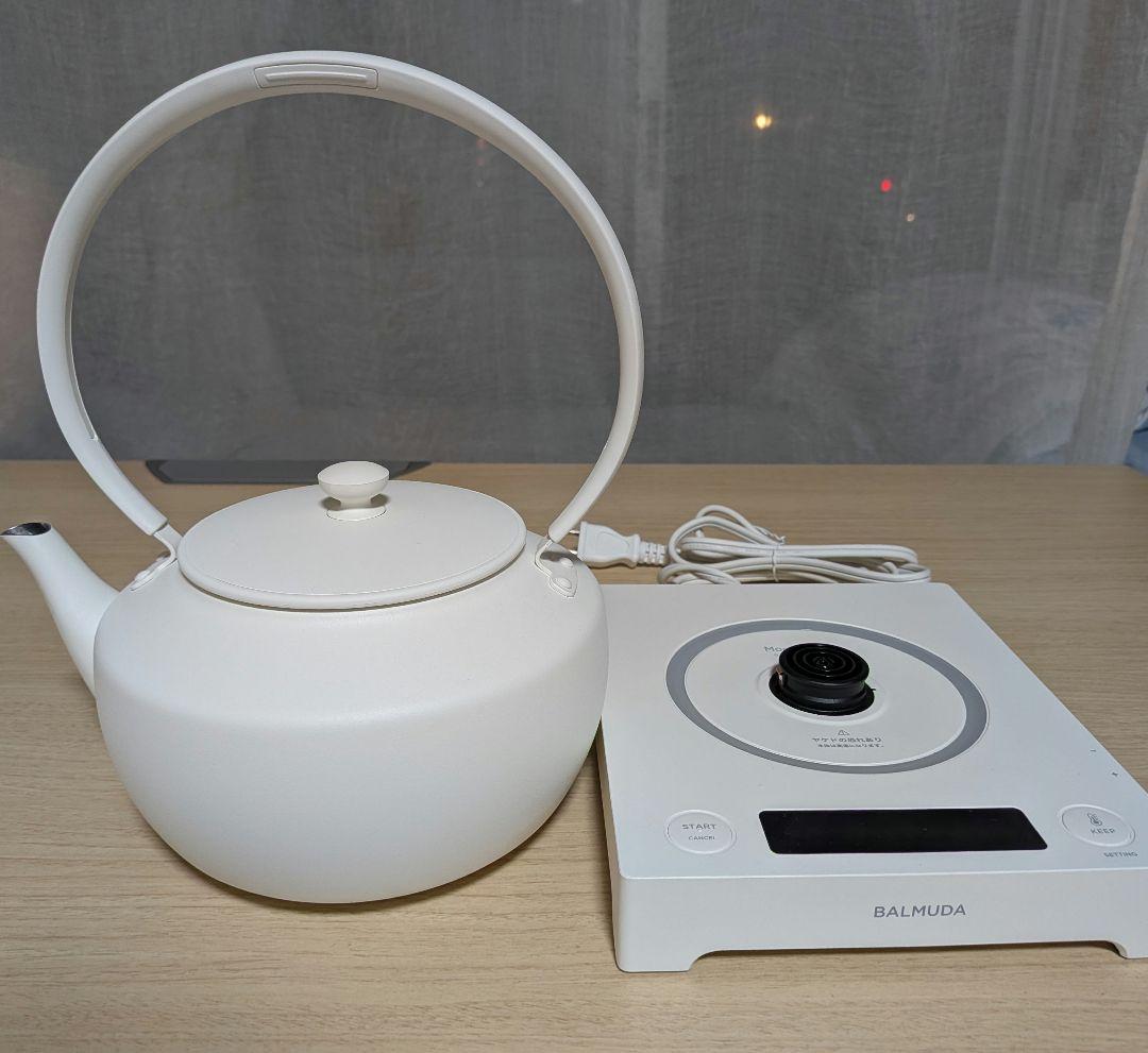 最終価格【2.3回使用】BALMUDA ムーンケトル ホワイト KPT02JP