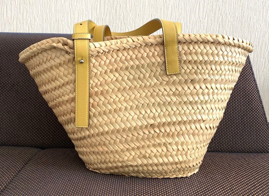 ロエベ　バスケットバッグM ダークイエロー