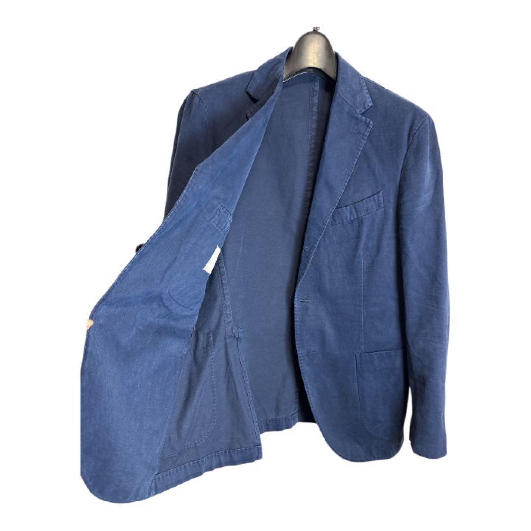 BOGLIOLI ボリオリ コットン テーラードジャケット ネイビー 48 伊製