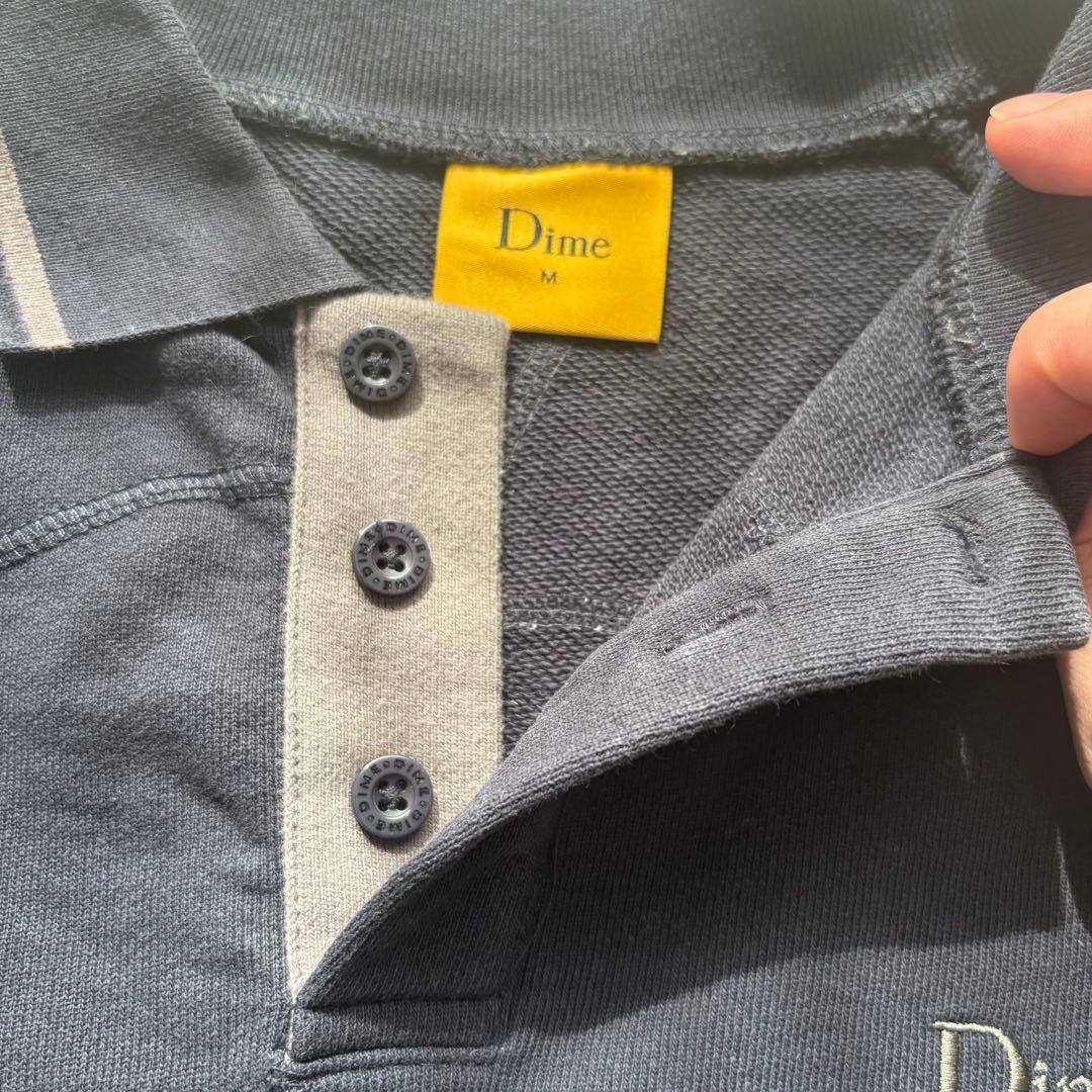 Dime ウェーブ ネイビーシャツ