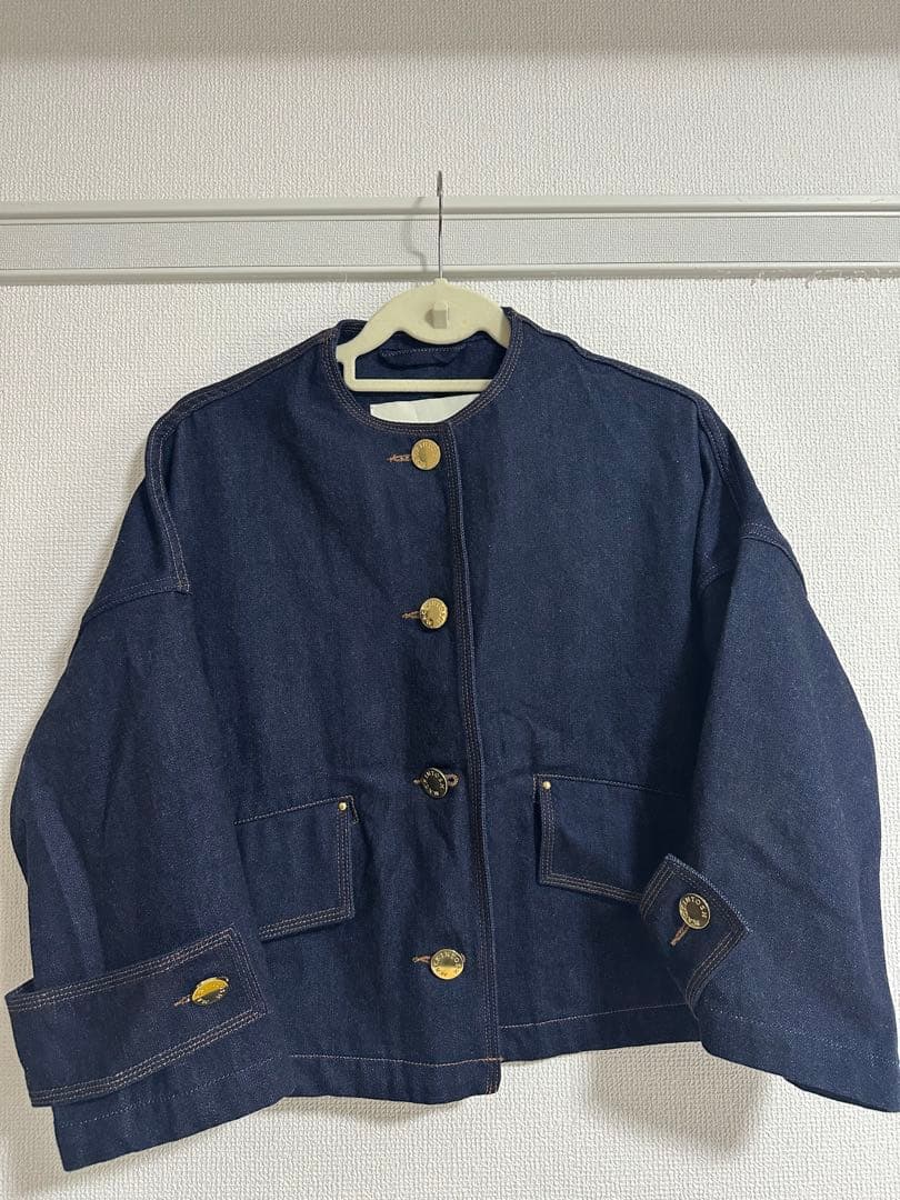 MACKINTOSH ハンビー ノーカラー デニムジャケット【サイズ6】