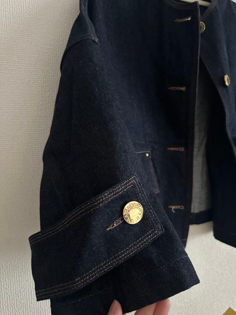 MACKINTOSH ハンビー ノーカラー デニムジャケット【サイズ6】