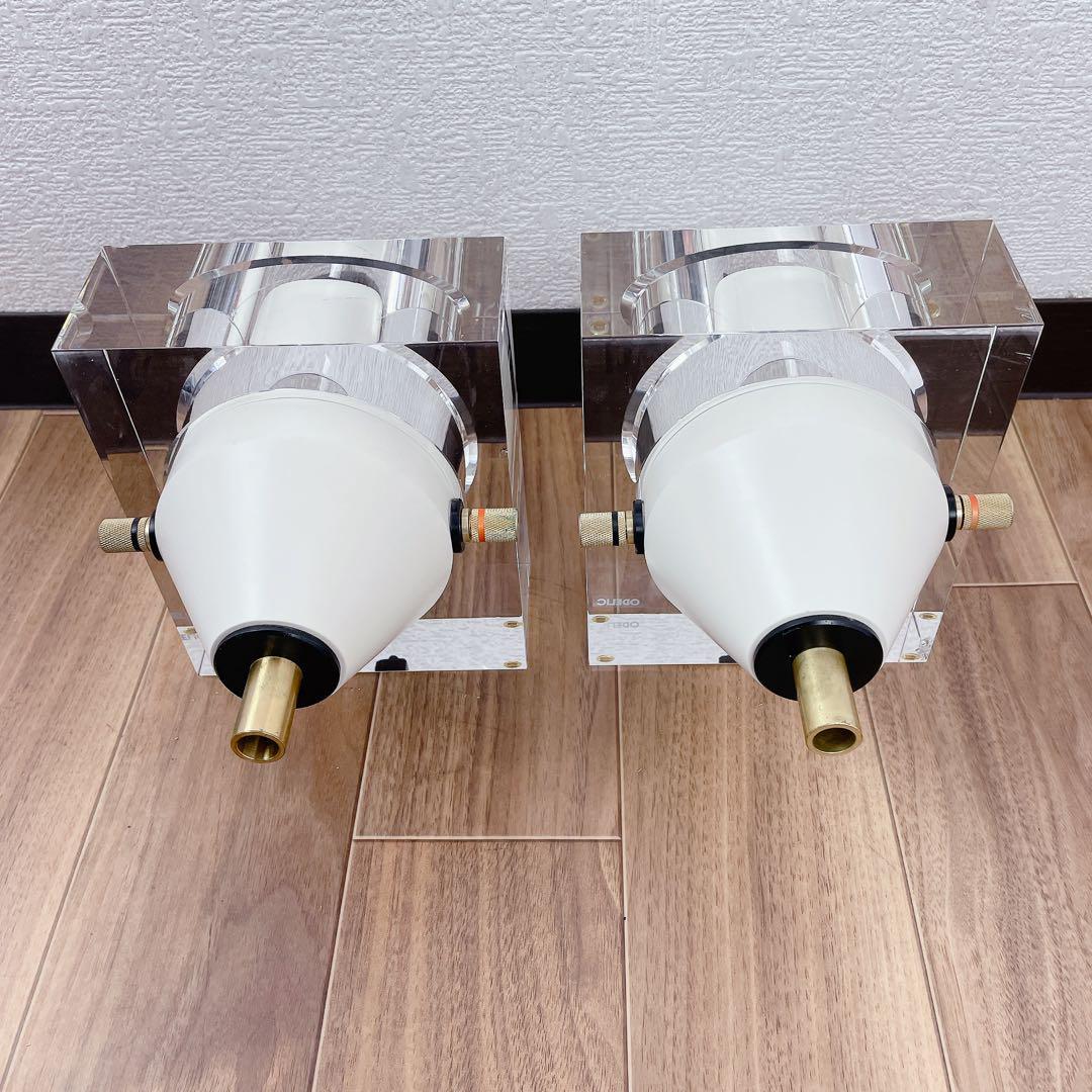 ODELIC × KENWOOD ガラススタンドスピーカー SP0001 ２個