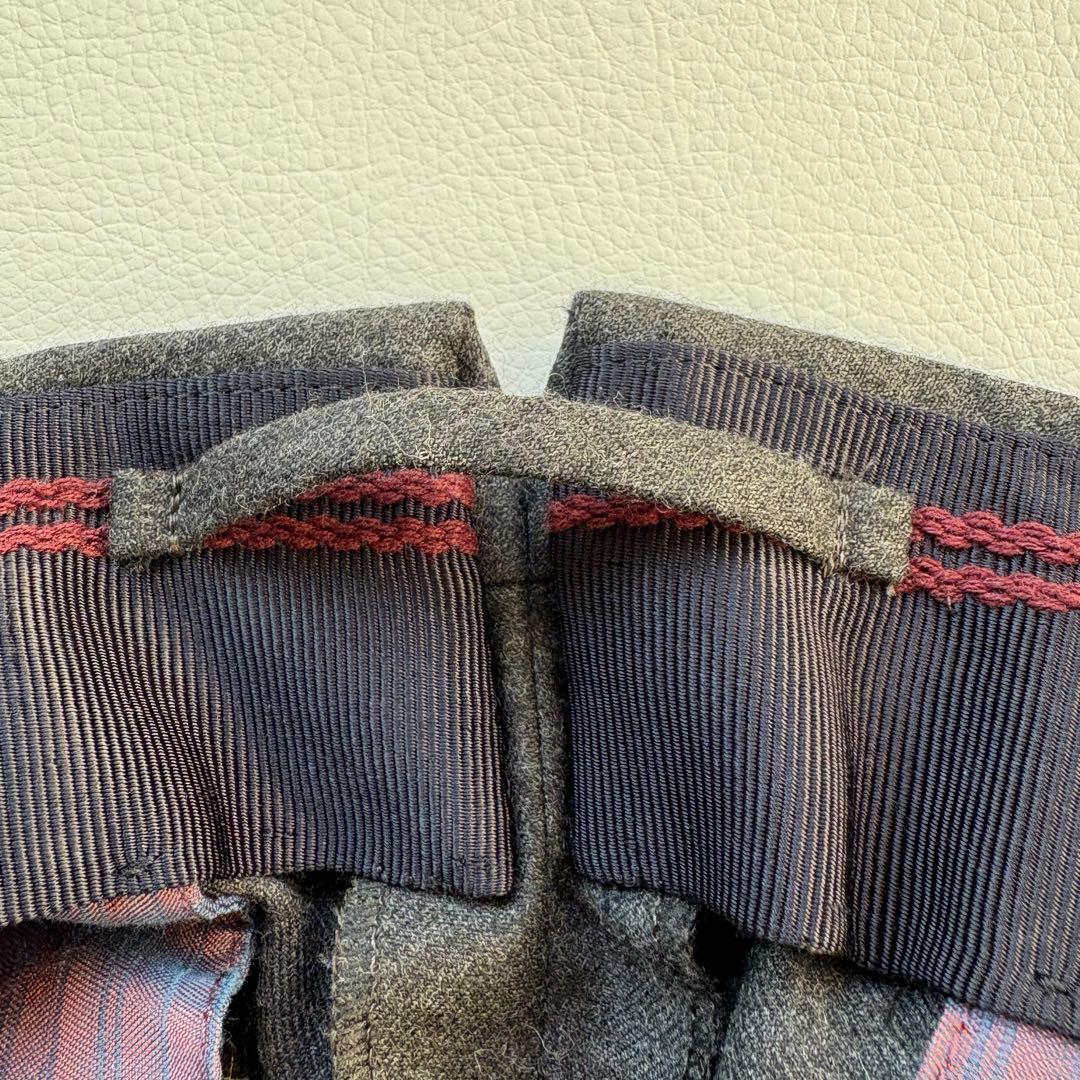 1T0031 INCOTEX ウールサキソニーソリッド テーパードパンツ 44