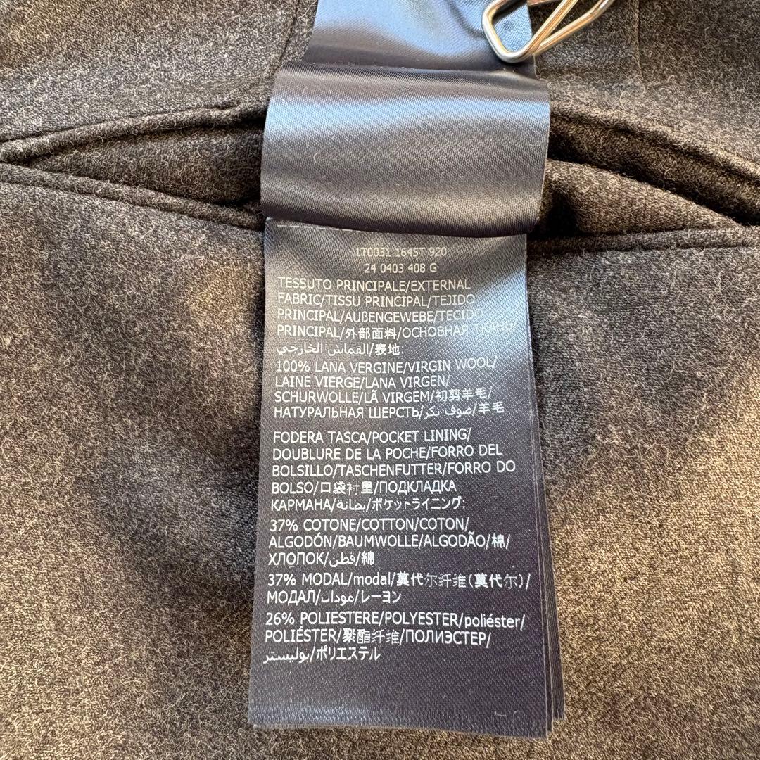 1T0031 INCOTEX ウールサキソニーソリッド テーパードパンツ 44