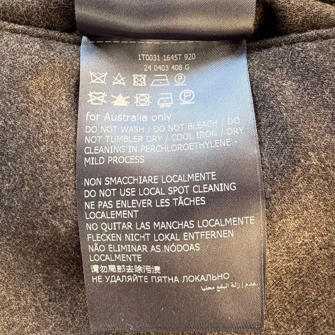 1T0031 INCOTEX ウールサキソニーソリッド テーパードパンツ 44