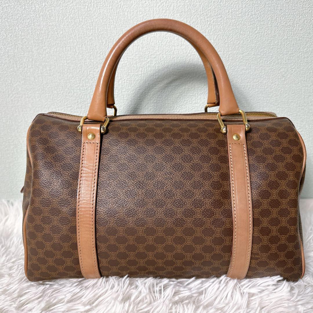 セリーヌ ミニ ボストンバック 2way マカダム柄 トリオンフ ハンドバッグ