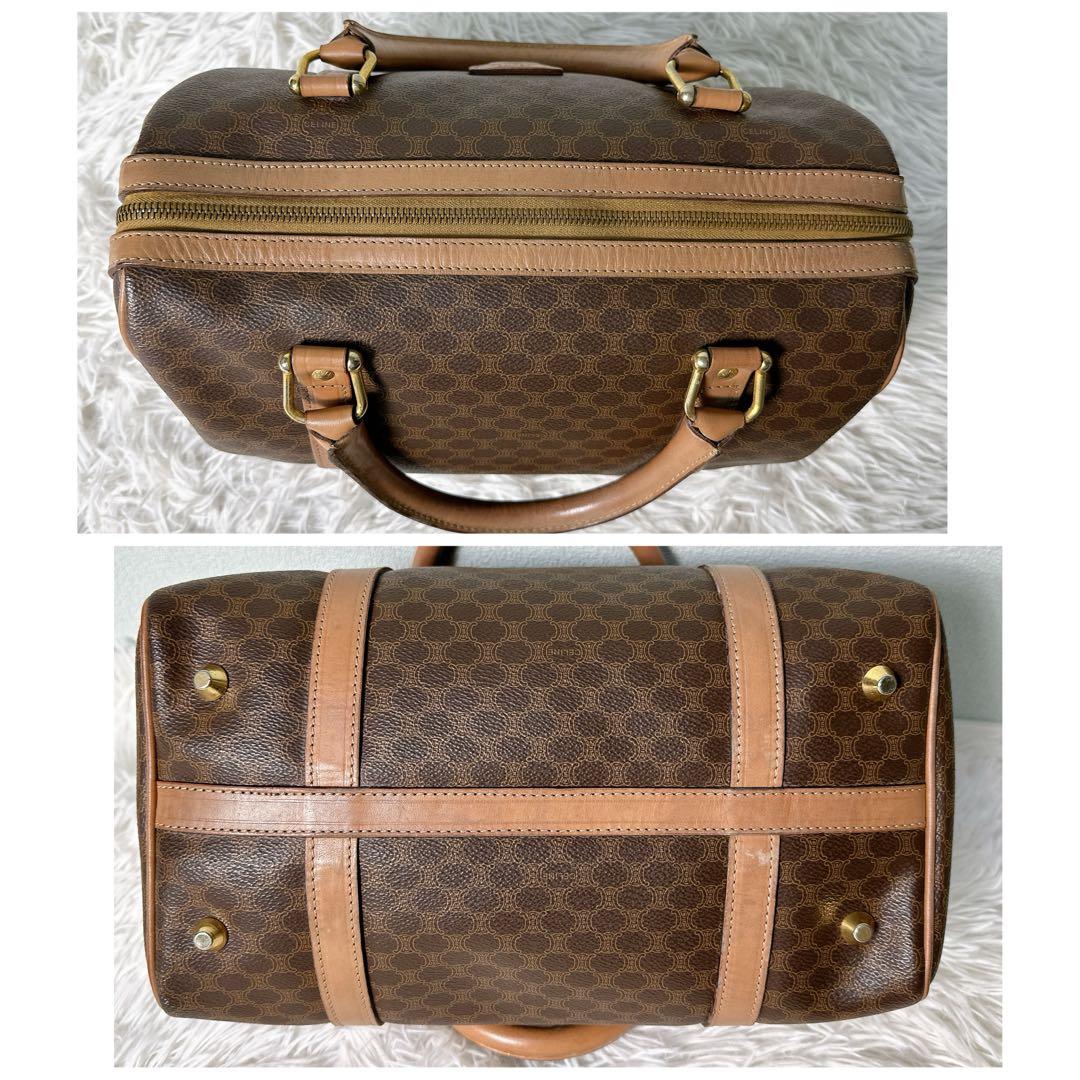 セリーヌ ミニ ボストンバック 2way マカダム柄 トリオンフ ハンドバッグ