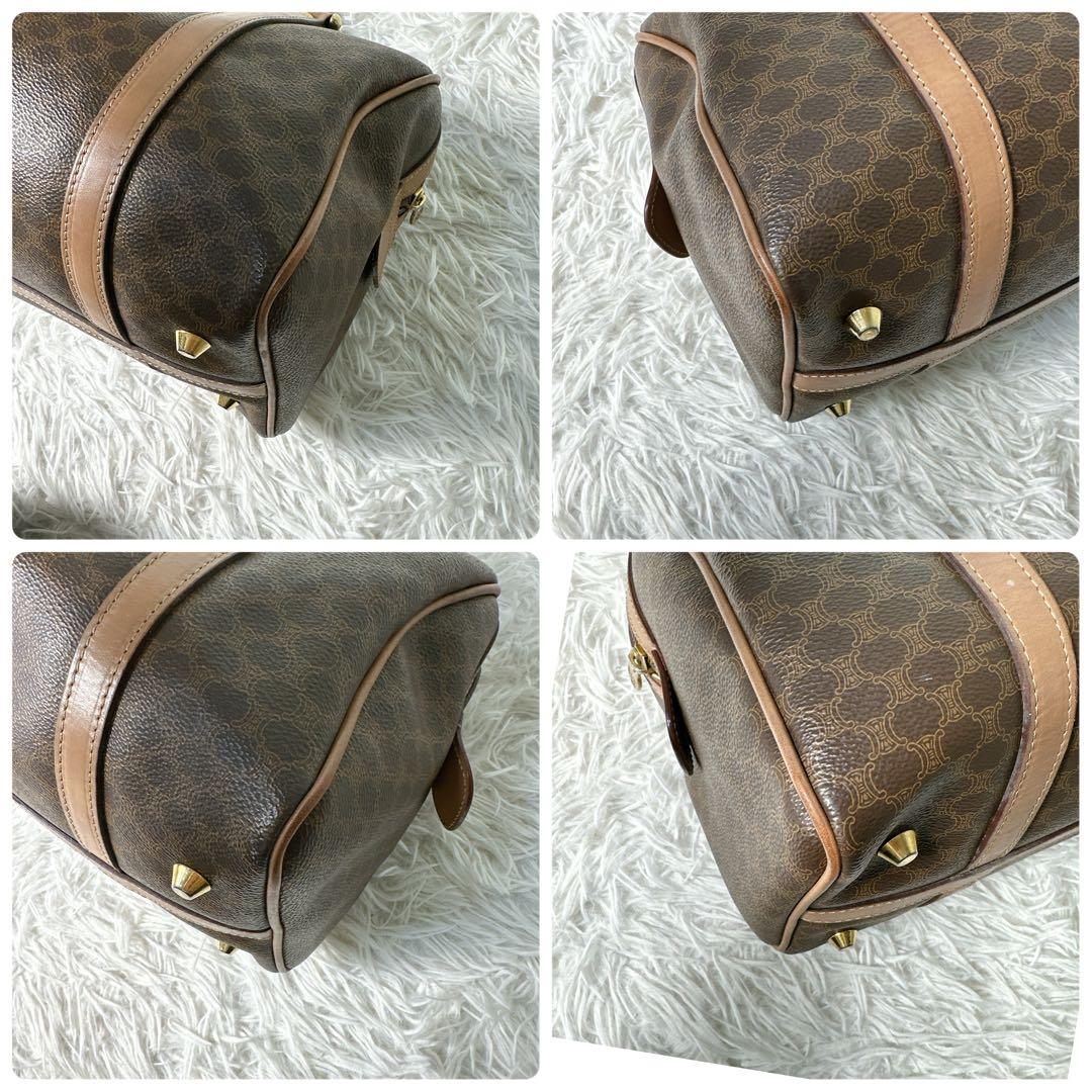 セリーヌ ミニ ボストンバック 2way マカダム柄 トリオンフ ハンドバッグ