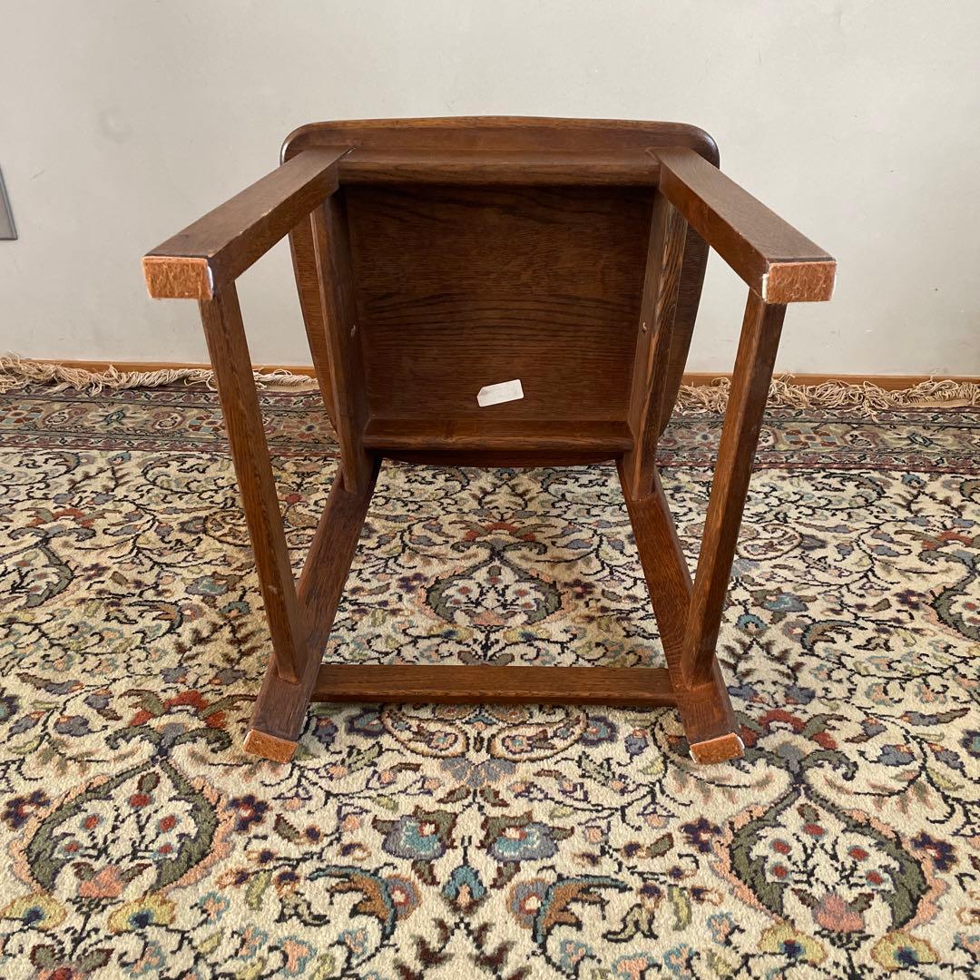 ④ オランダ製　ダイニングチェア　オーク材　無垢材