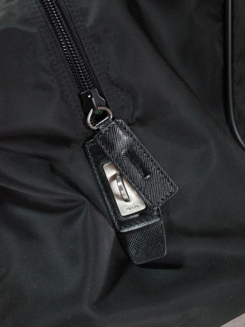 PRADA プラダ　ボストンバッグ トート　三角ロゴプレート　黒　付属品セット