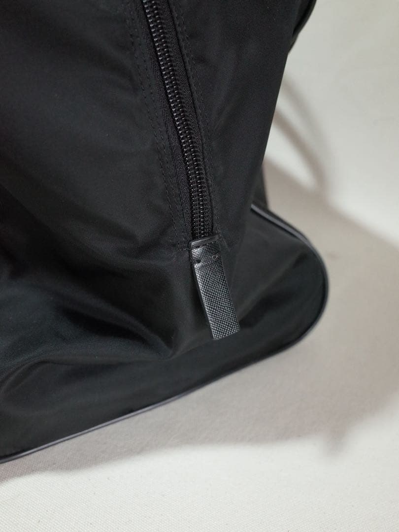 PRADA プラダ　ボストンバッグ トート　三角ロゴプレート　黒　付属品セット