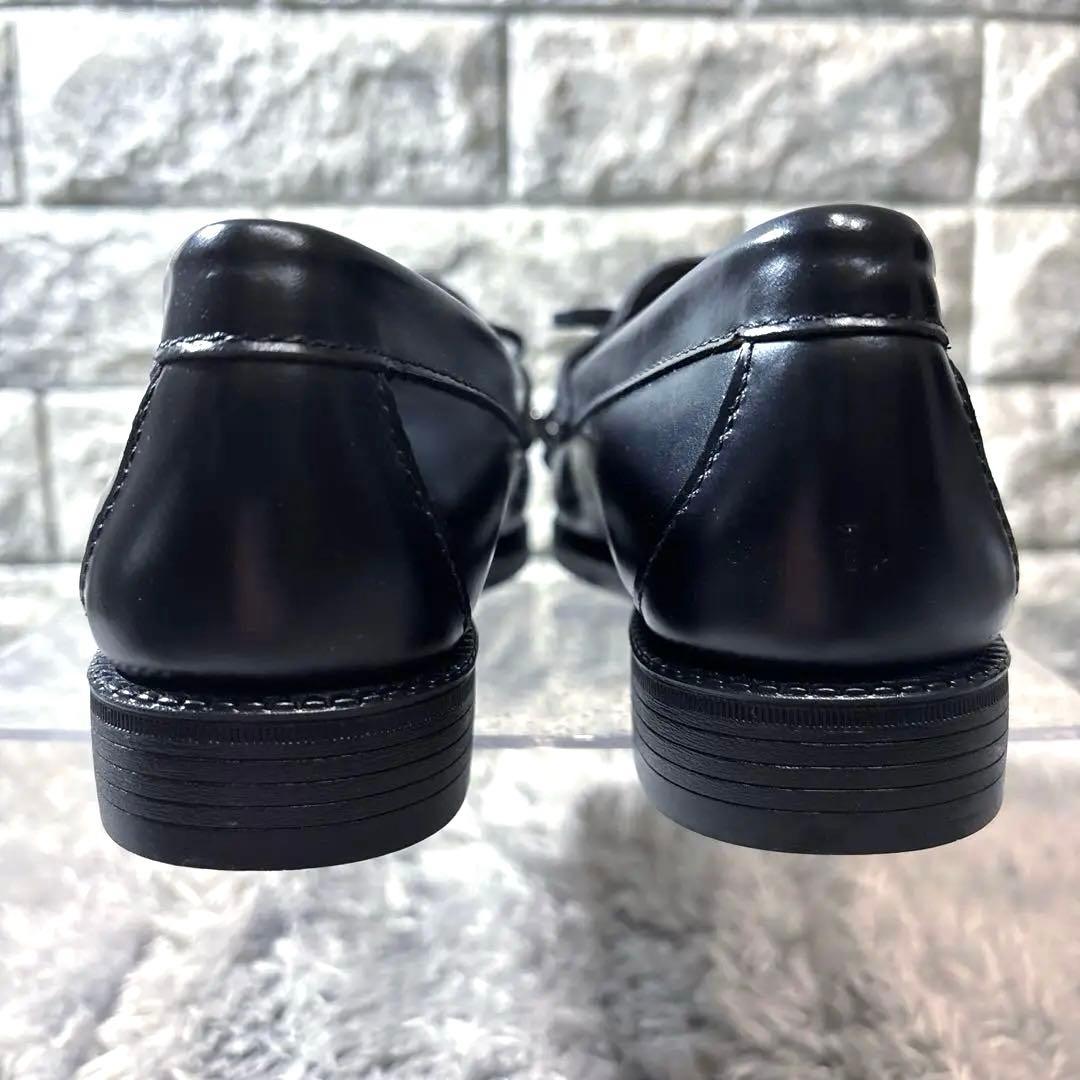 新品❣️G.H.BASS ジーエイチバス レザー フリンジローファー リボン 箱付