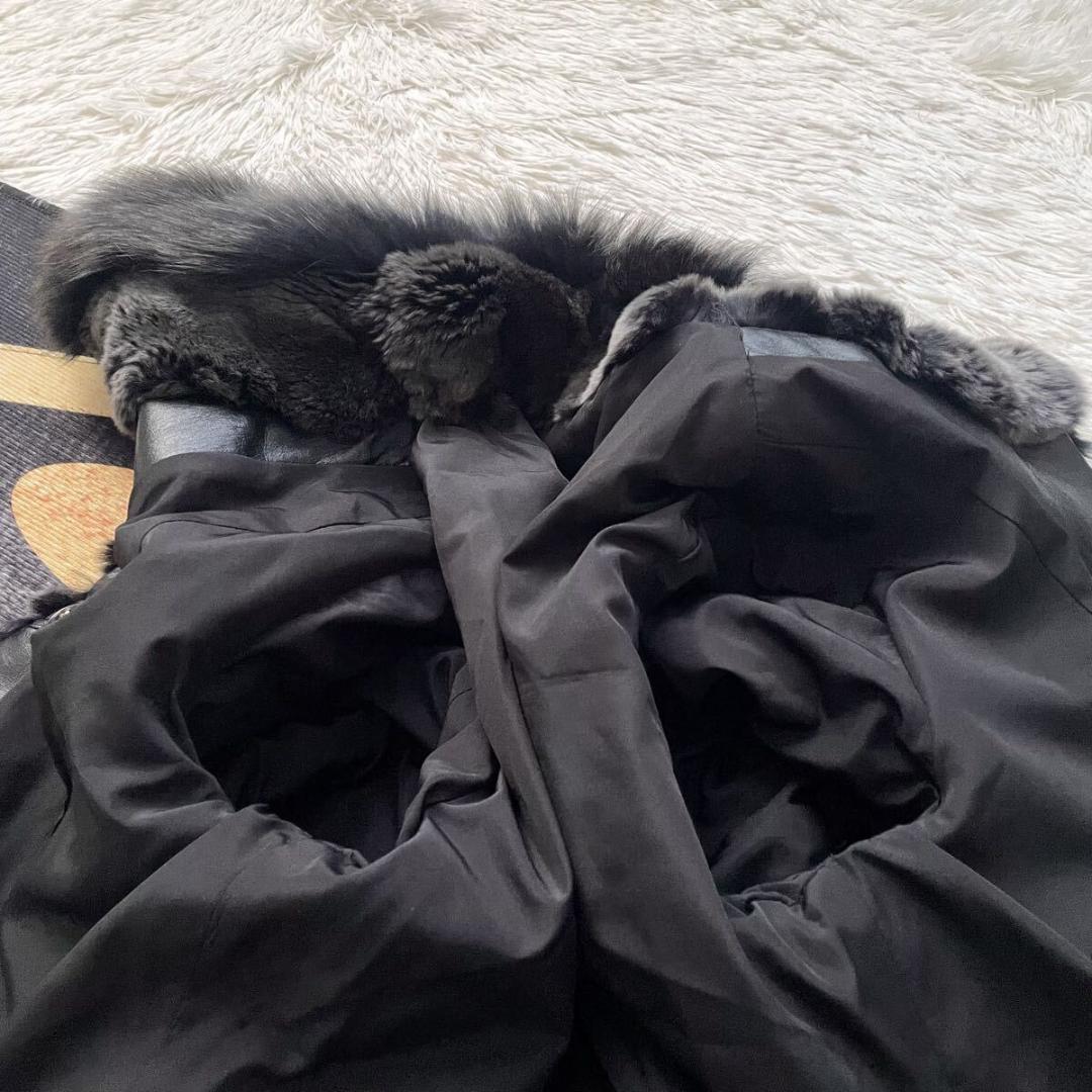 近年人気モデル/横段 軽量 フォックス/レッキス ロング ファーコート 毛皮