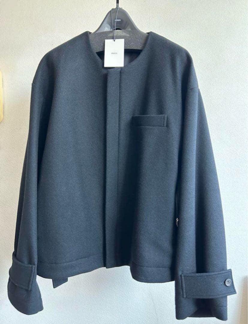 ジャケット・アウター stein 20aw NO COLLAR BELTED JACKET