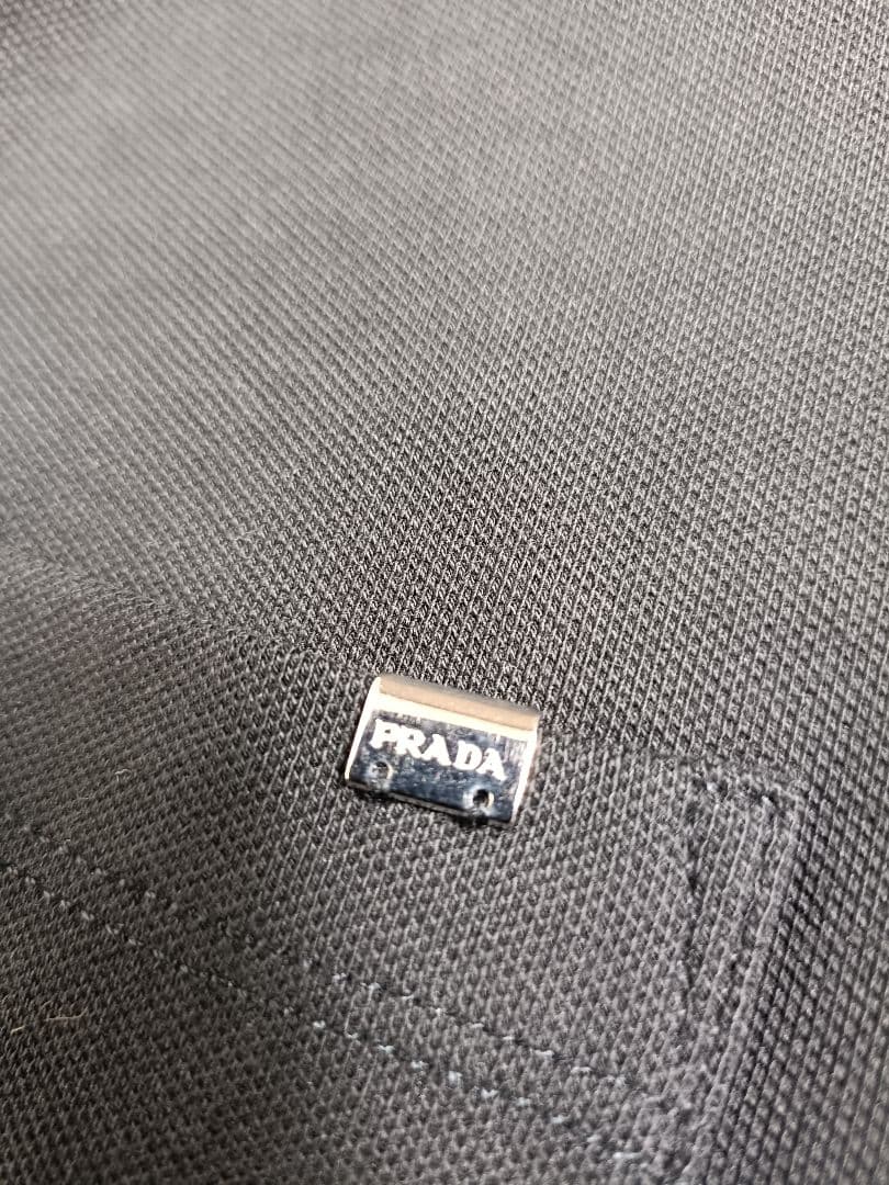Myday公式アカウント01　PRADA ポロシャツ【サイズL】【ロゴ】