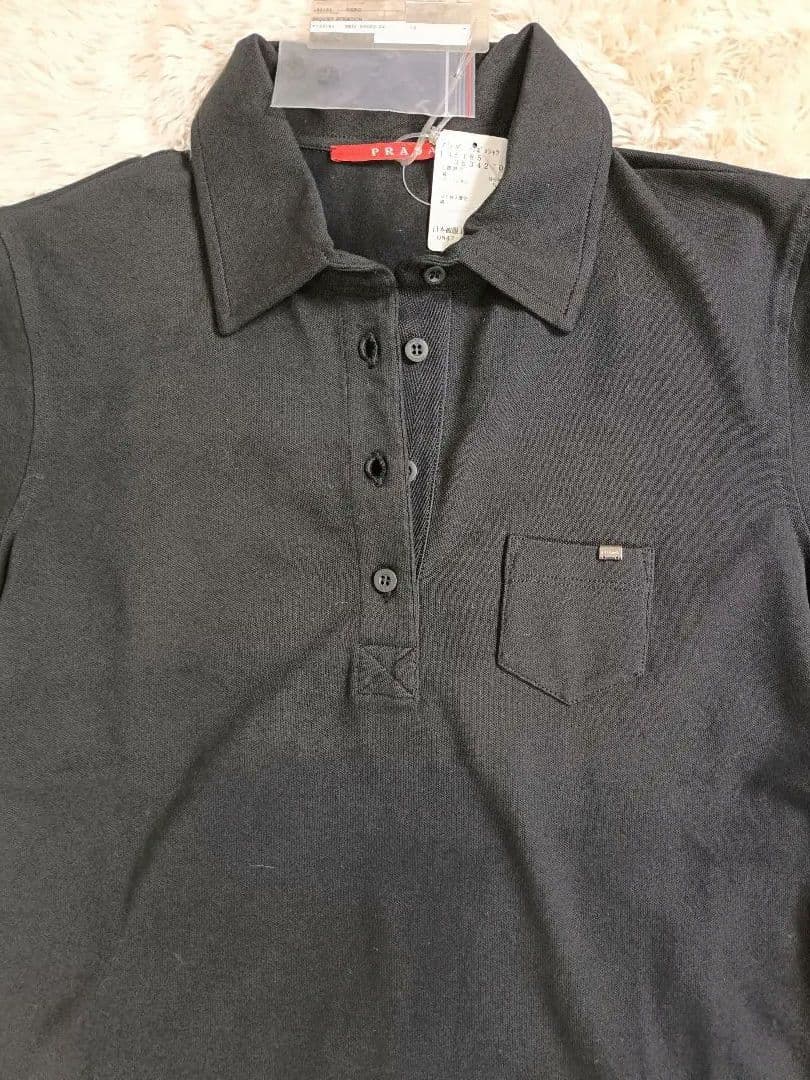 Myday公式アカウント01　PRADA ポロシャツ【サイズL】【ロゴ】