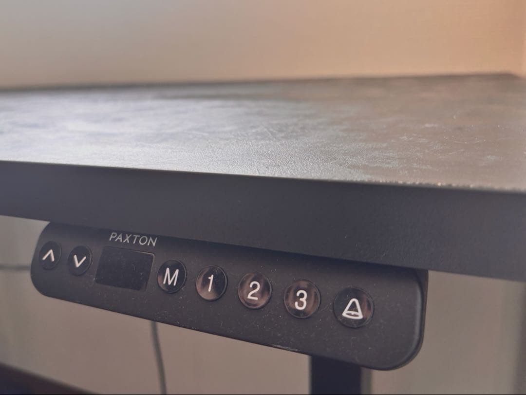 【美品】PAXTON desk Raw Black 電動昇降式デスク 黒