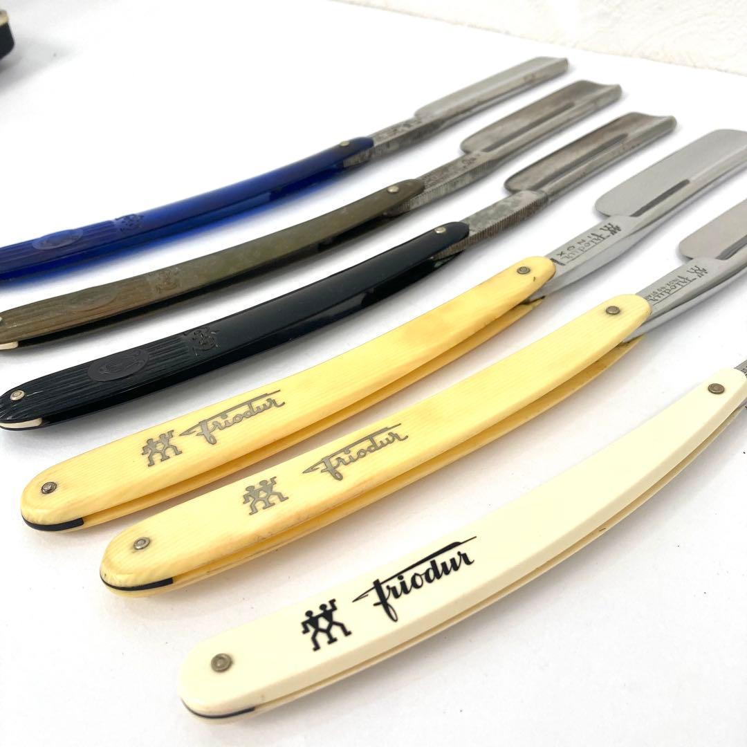 剃刀セット 6本 ステンレス鋼 ケース付き◇