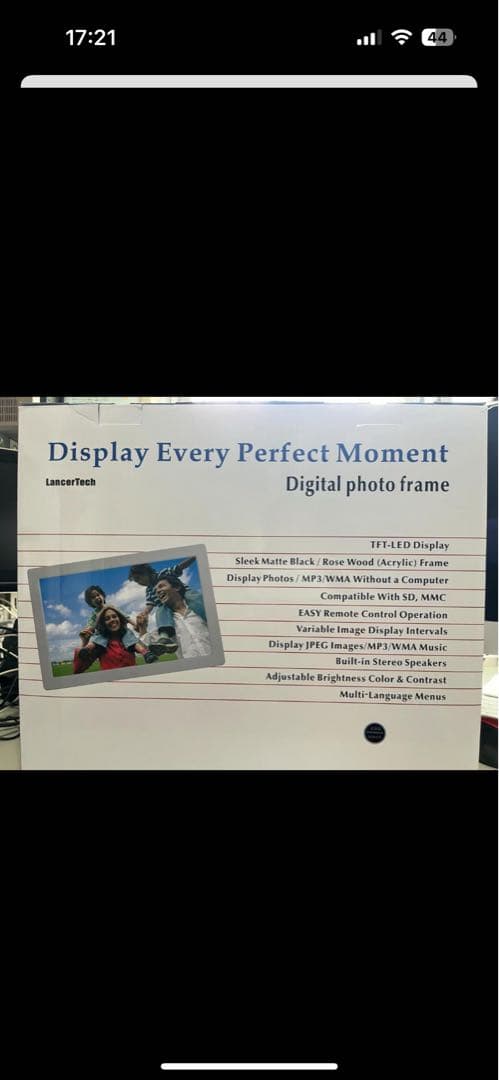 デジタルフォトフレーム 15.6インチ（LancerTech）