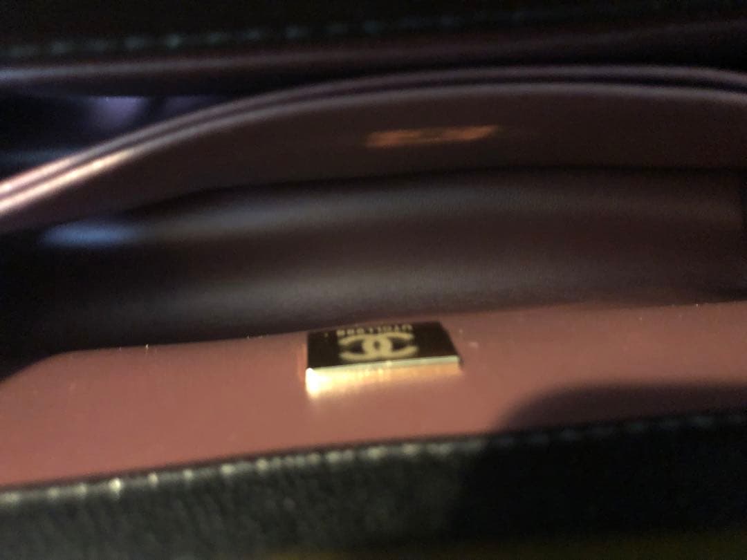 CHANEL ノベルティ キャビアスキン ココハンドル ハンドバッグ 黒