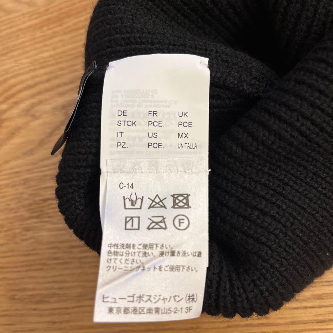 す*ん様 BOSS 黒 ニット帽　メンズ　すーみんさん専用