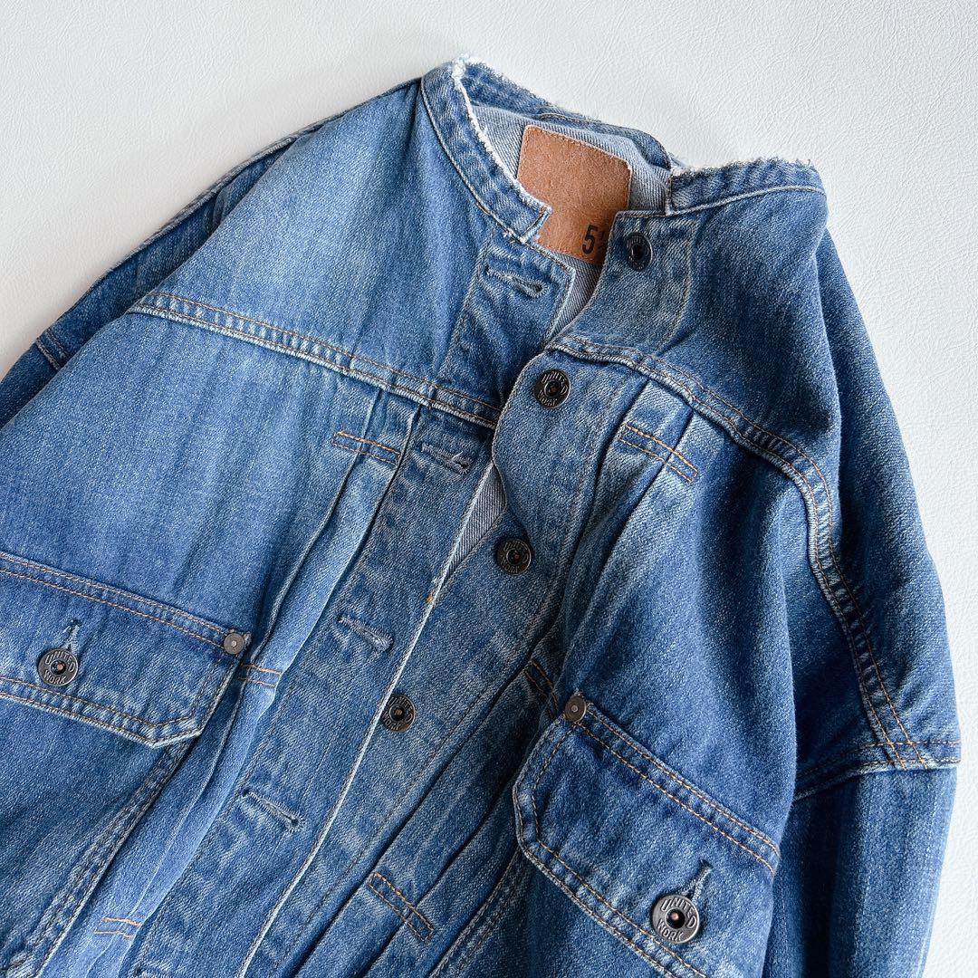 Spick&Span ⿻ 5 1/2 デニムジャケット ワイド フレームワークス
