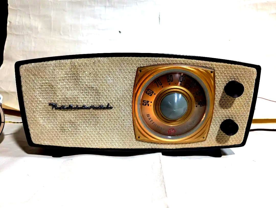 ナショナル　昭和レトロ真空管ラジオ　DX-370　bluetooth、トランス付