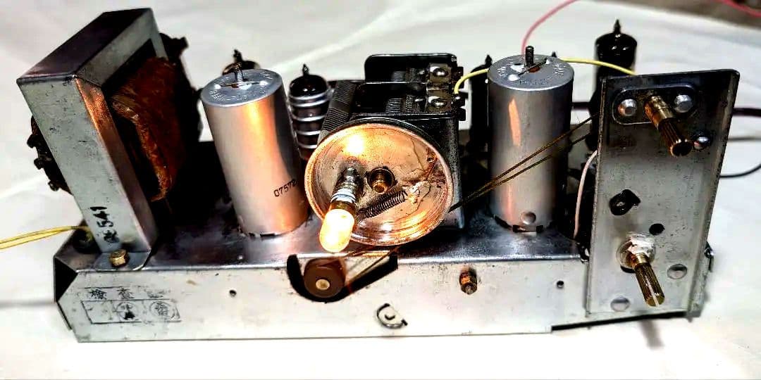 ナショナル　昭和レトロ真空管ラジオ　DX-370　bluetooth、トランス付