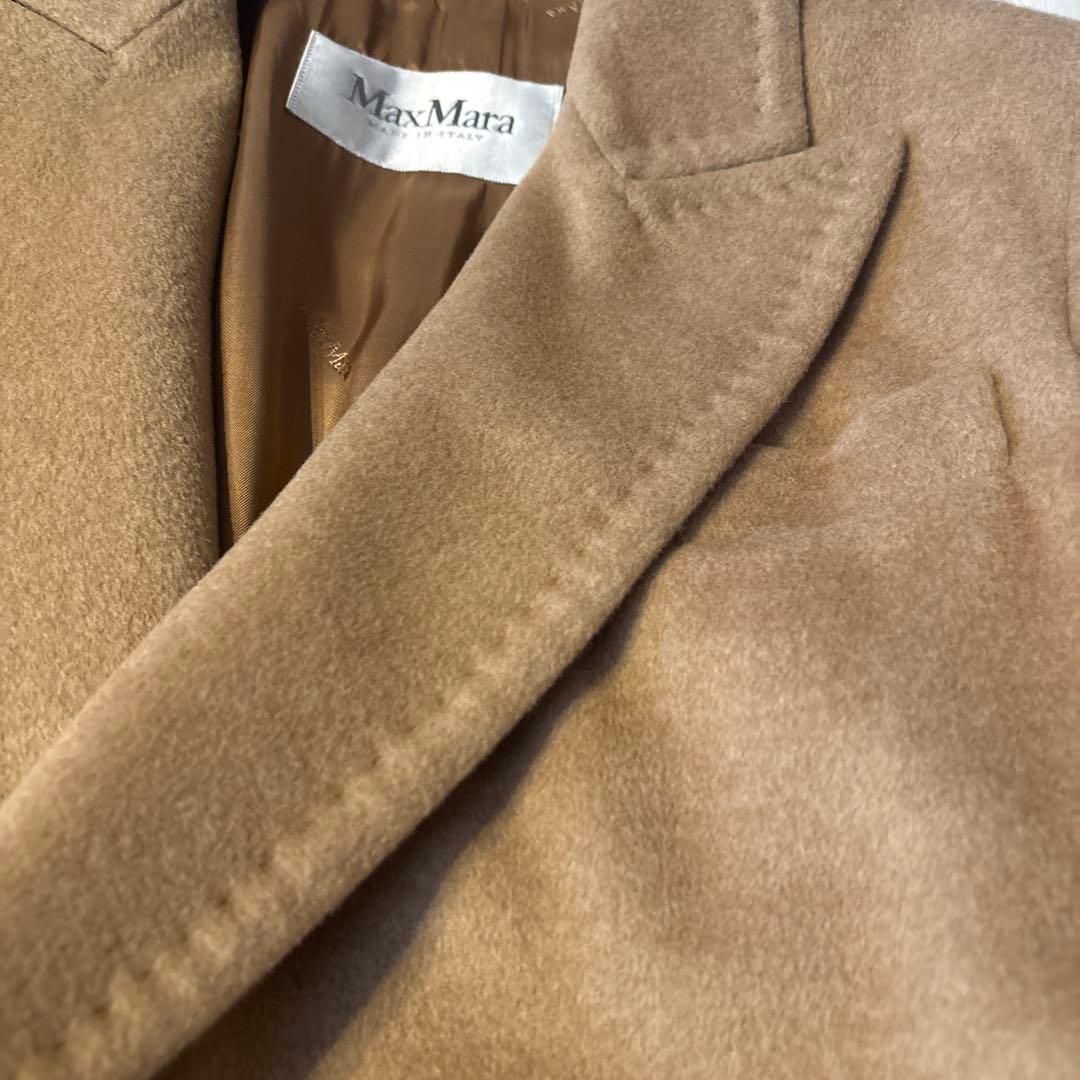 MAXMARA 白タグ　ベルテッドコート
