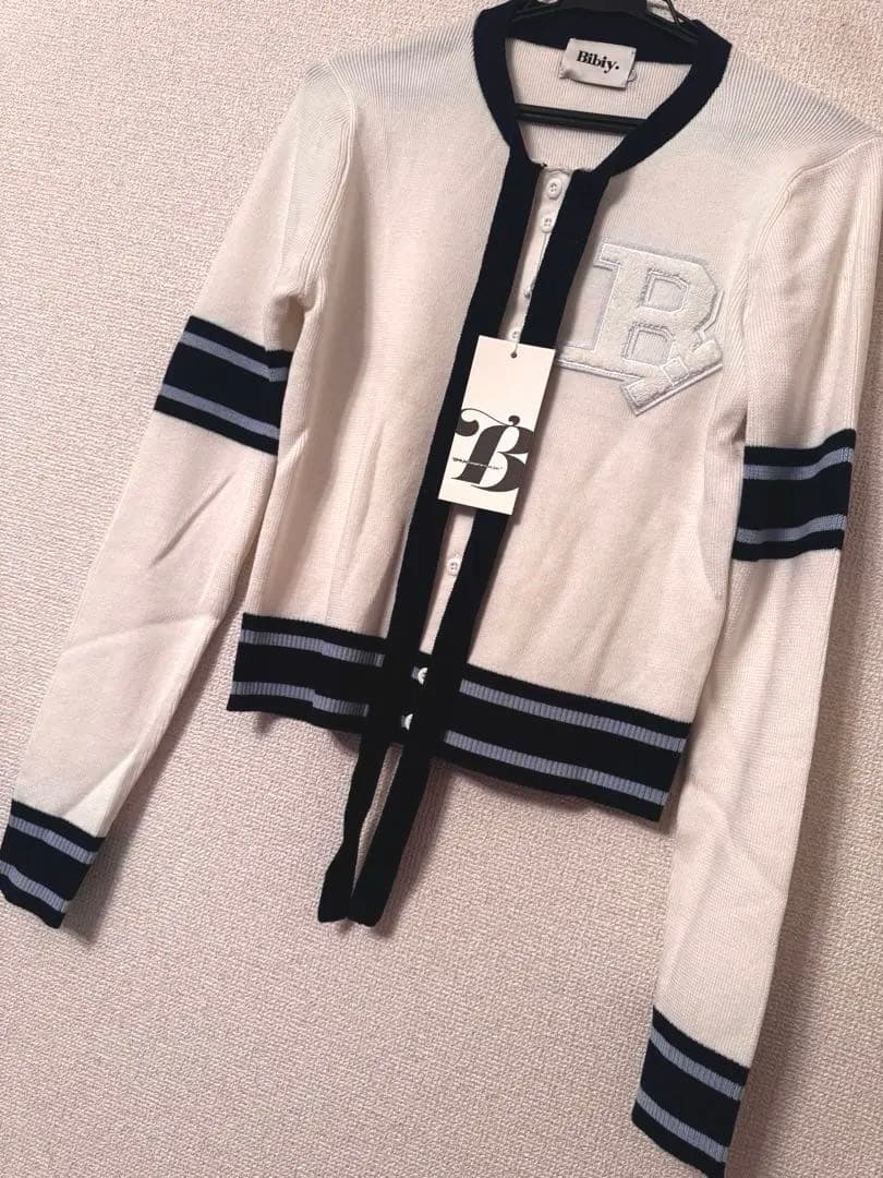 Bibiy. B.CLUB TIE CARDIGAN NAVY 即日発送