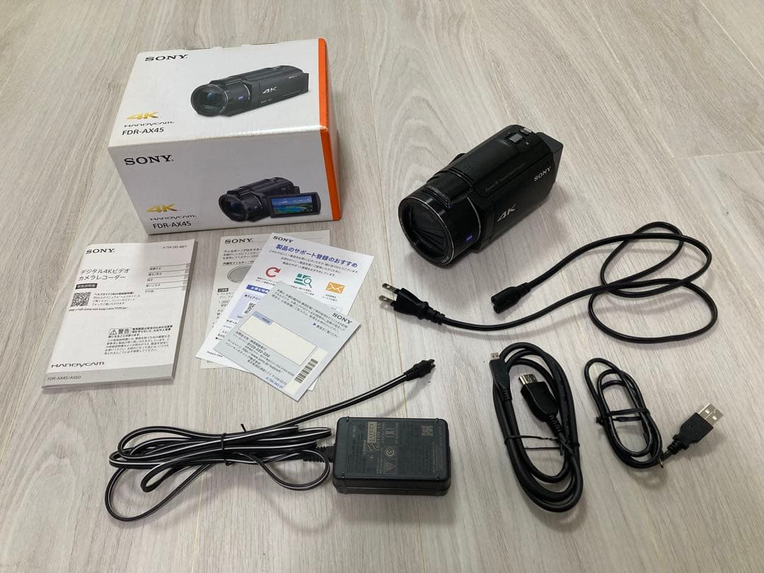 SONY 4K ビデオカメラ FDR-AX45 ブラック