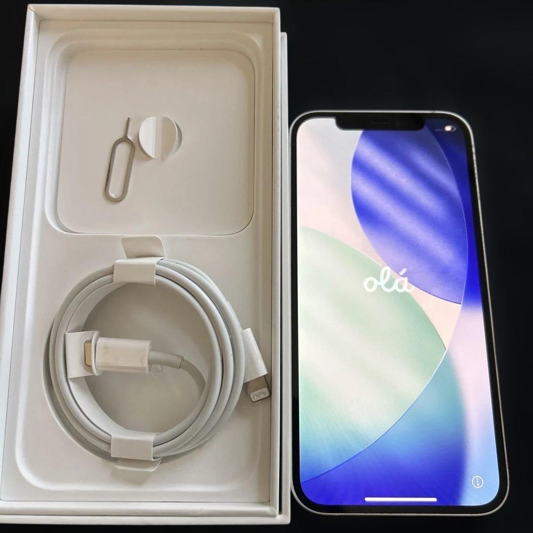 Apple iPhone 12ホワイト本体　箱ケーブル付き