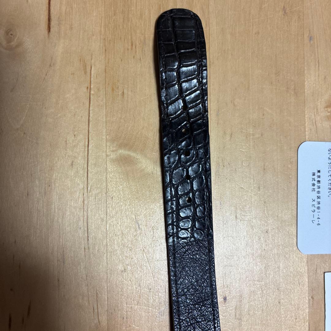 THESOLE ザソール　クロコダイルNATOベルト　20mm ブラウン