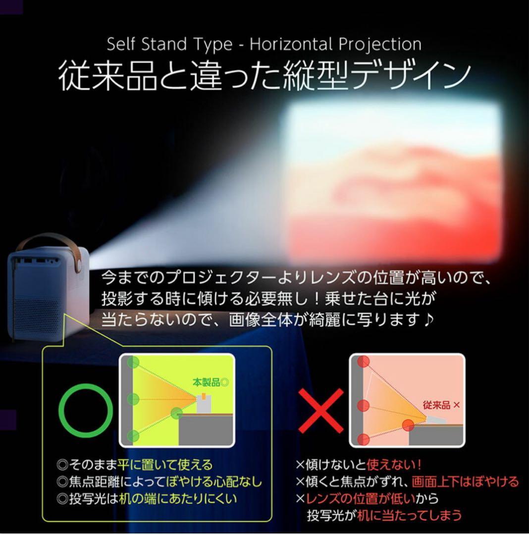 TOKAIZ 1080P プロジェクター 本体　白