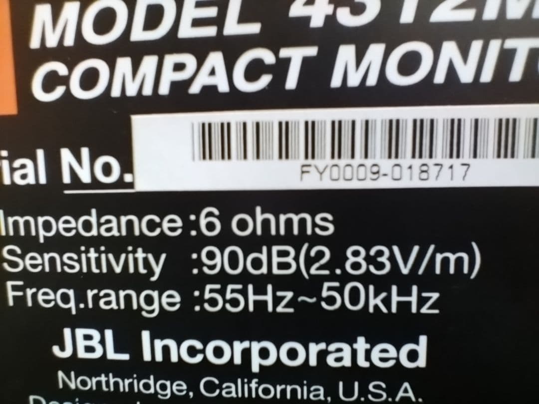K*a様 ✨超美品✨マニアに人気のJBL 4312MⅡWX　連番ペア