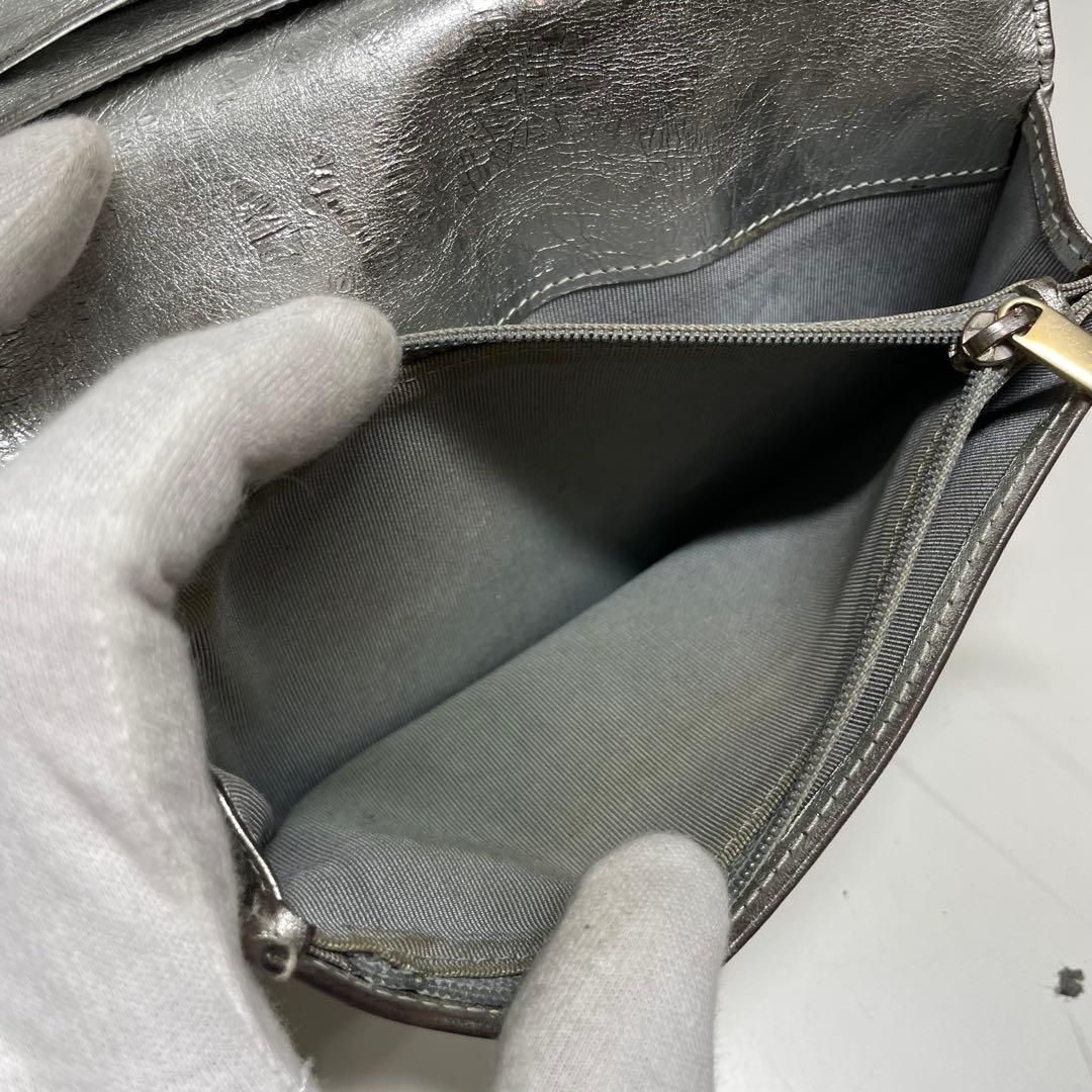 ゆ*た様 CHANEL 2.55 シルバー キルティング 長財布