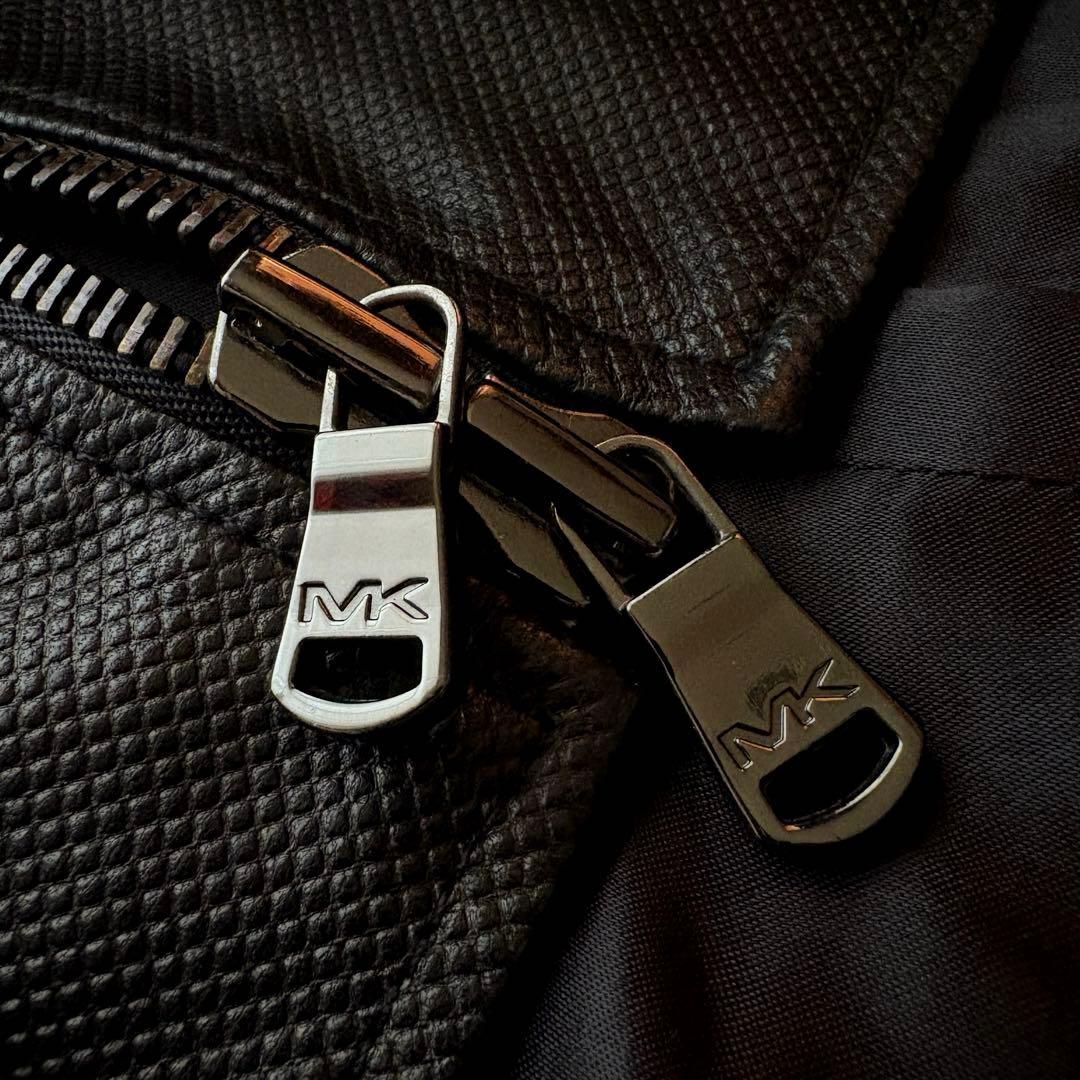 ★希少 2XL★ MICHAEL KORS ジャケット 羊革 レイヤード 灰色