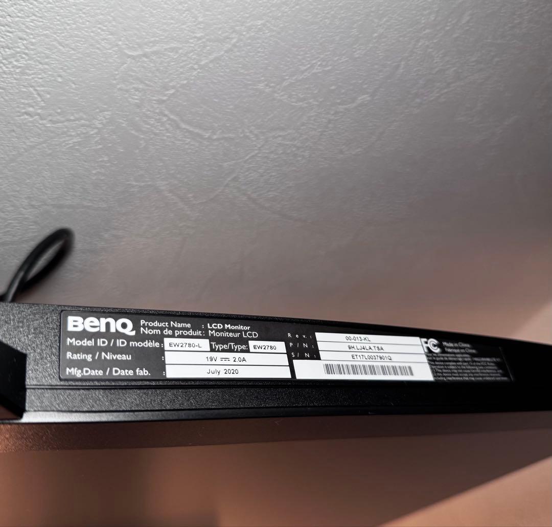 【美品】BenQ 27インチ液晶モニター EW2780