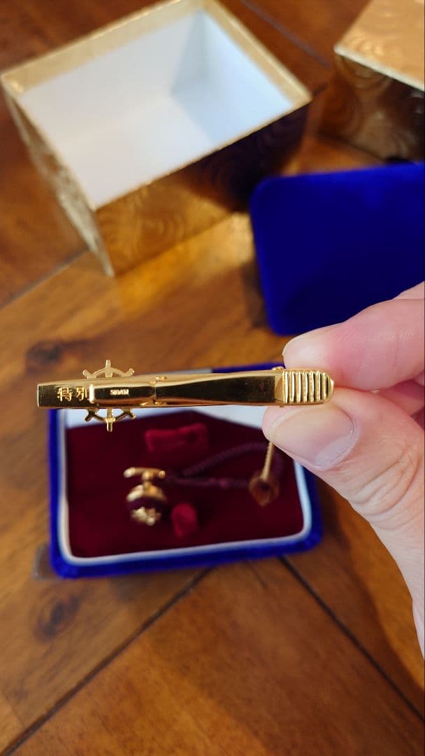 １８金　全日本海員組合　特別功労賞　ネクタイピン