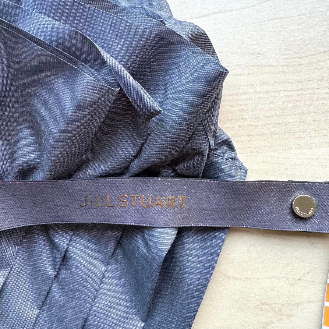 ★新品★ジルスチュアート　晴雨兼用　トップフラット　日傘　フリル　遮光　遮熱