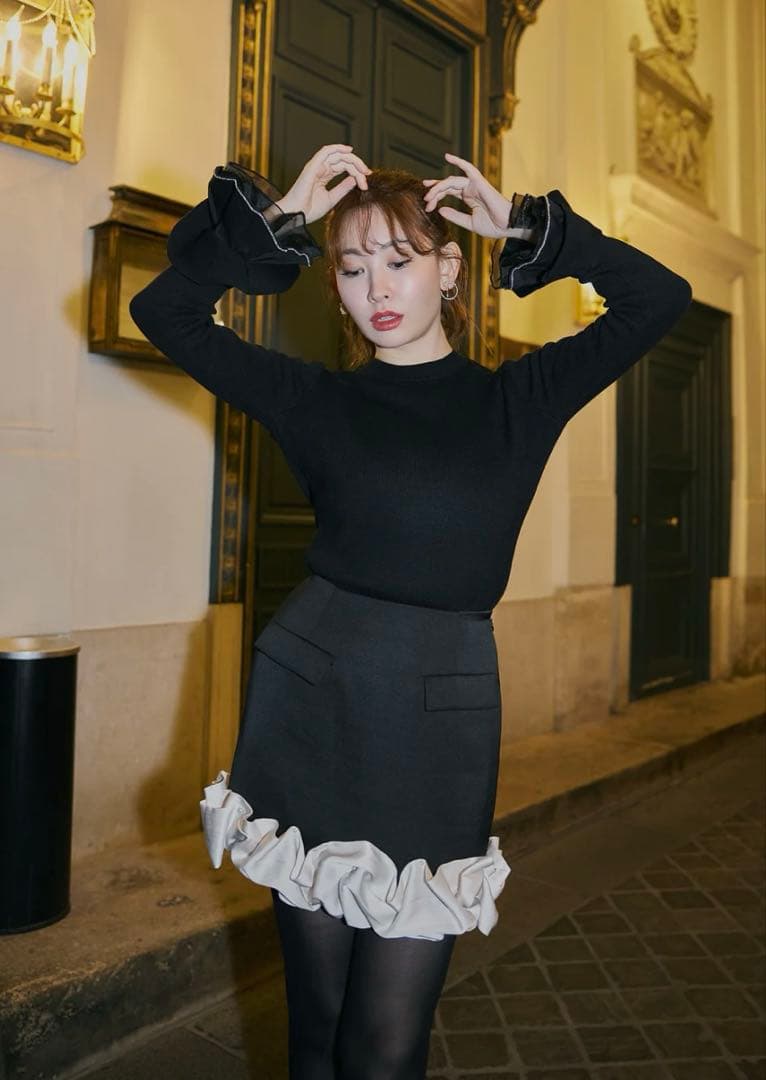 最安【新品】Volant Mini Skirt black S