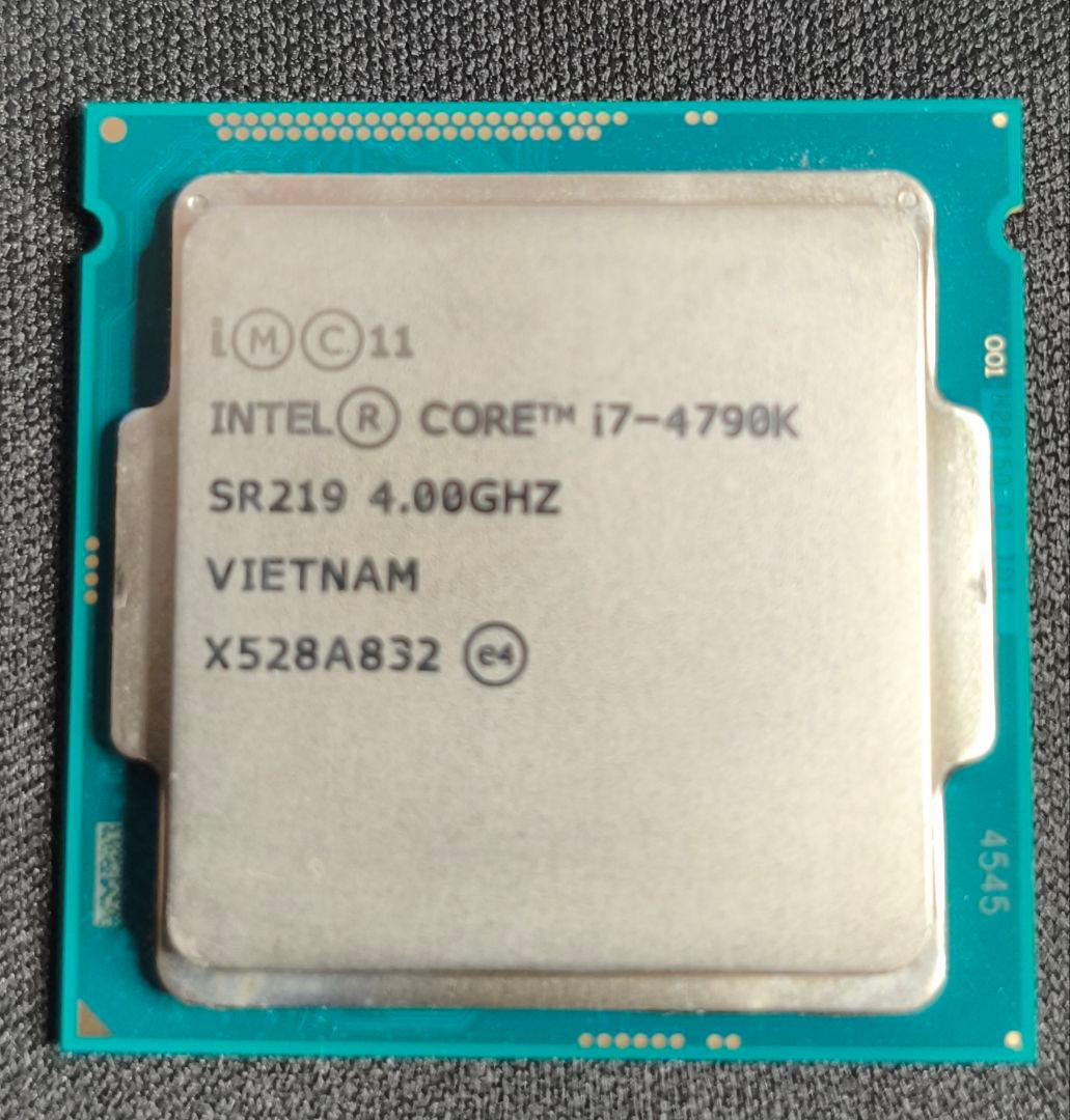 CPU intel CORE i7 4790K 3枚