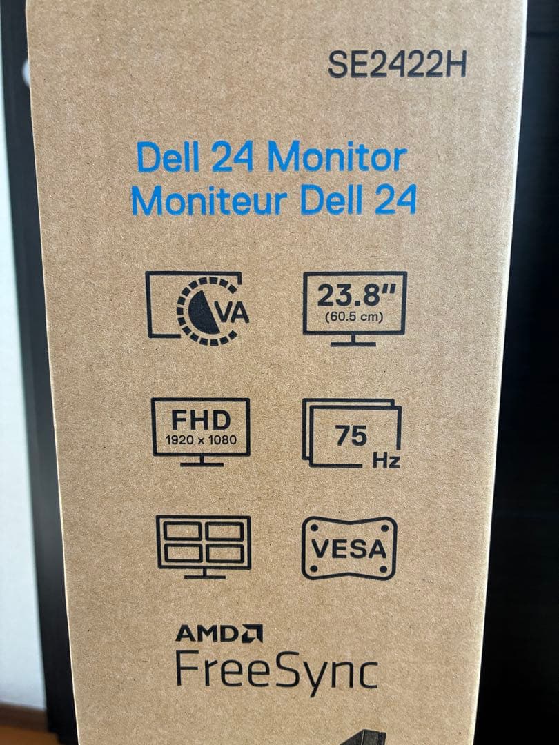 DELL 23.8インチ モニター SE2422H（付属品完備・スタンド未使用）