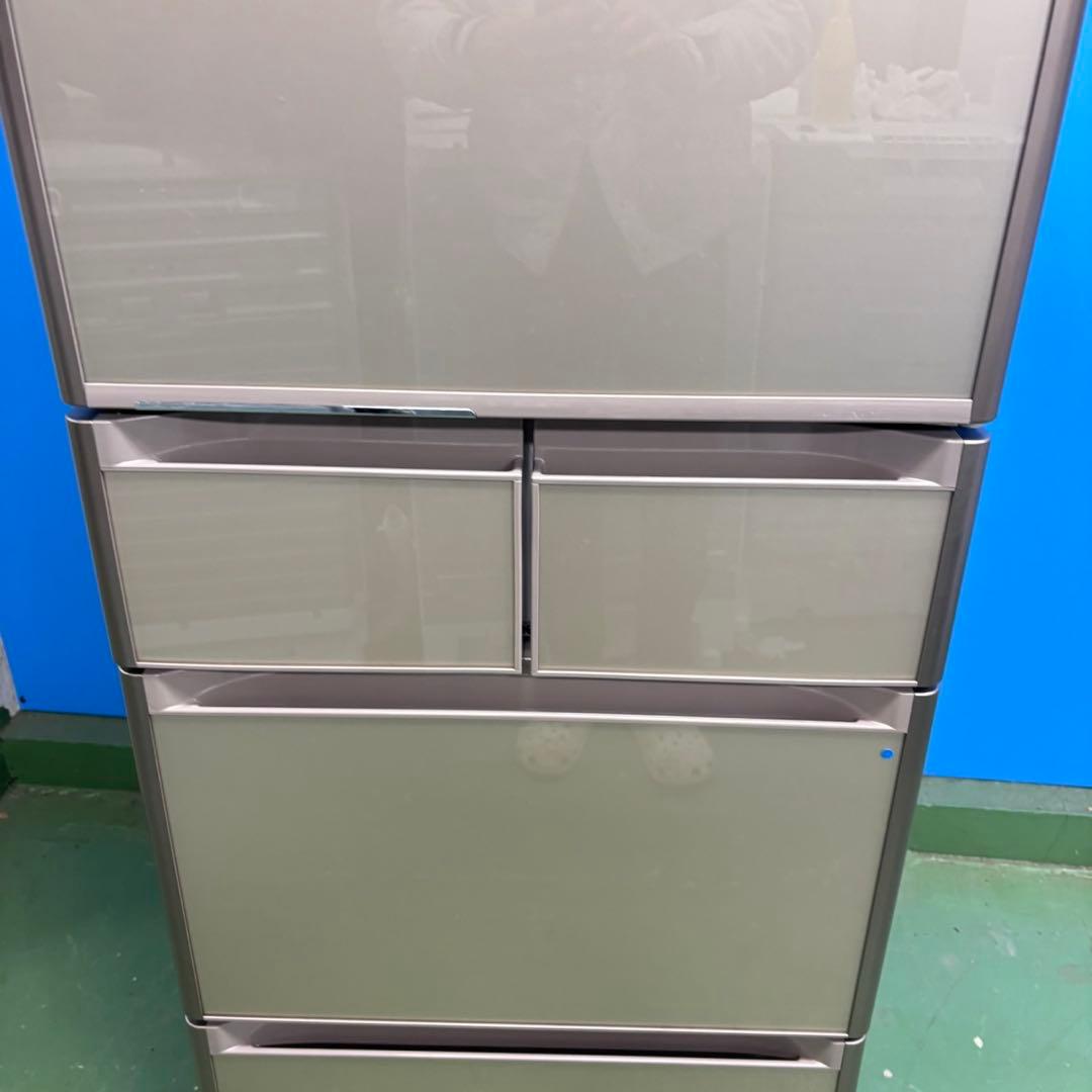 573日立大型冷蔵庫　401L 400L強　小型　家庭用　右開き　自動製氷5ドア