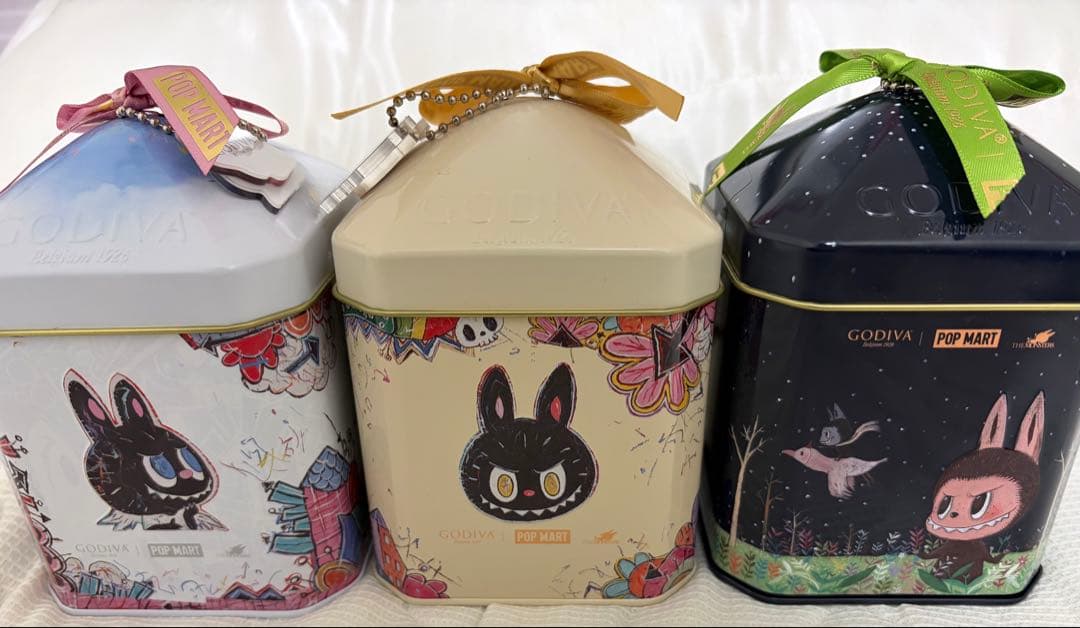 【日本未発売】GODIVA POP MART コラボ 缶 ３種セット